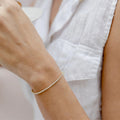 chain slider adjustable dainty classic tennis bracelet with zirconia stones