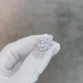 oval halo cushion cut moissanite engagement ring