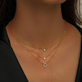 tripple layer pendant necklace