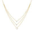 tripple layer pendant necklace