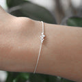 crystal cluster chain bracelet 