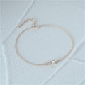 crystal cluster chain bracelet 