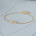 crystal cluster chain bracelet 
