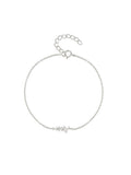 crystal cluster chain bracelet 