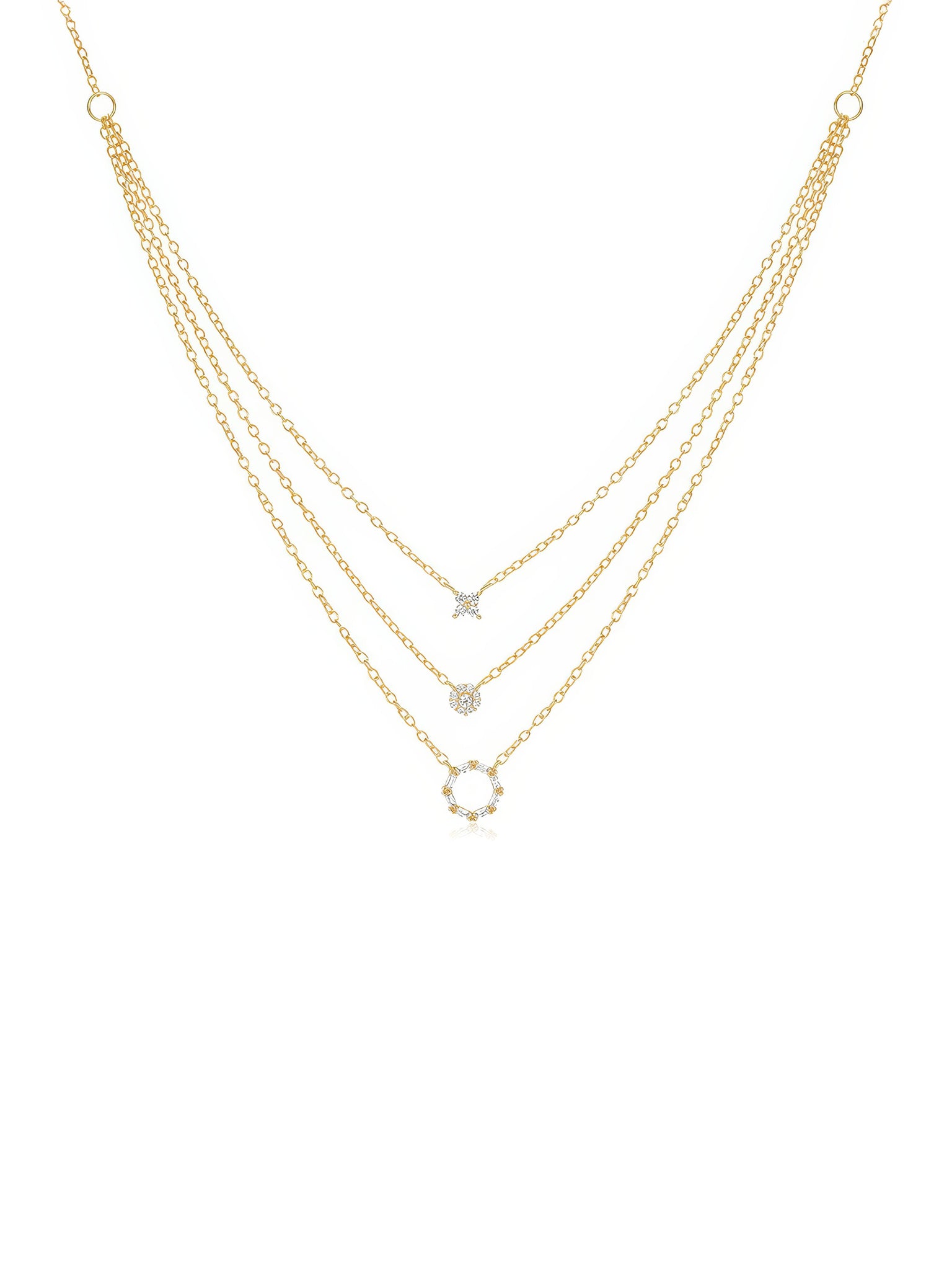 tripple layer pendant necklace 